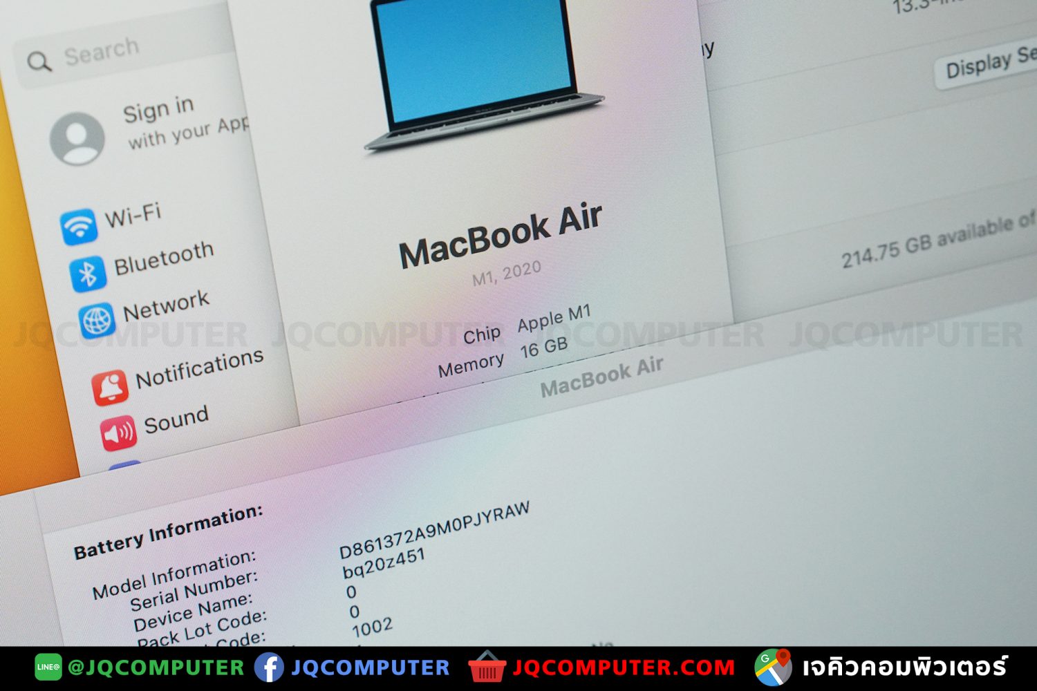 MacBook Air 13" M1, 2020, 16 GB, 256 GB - Image 6