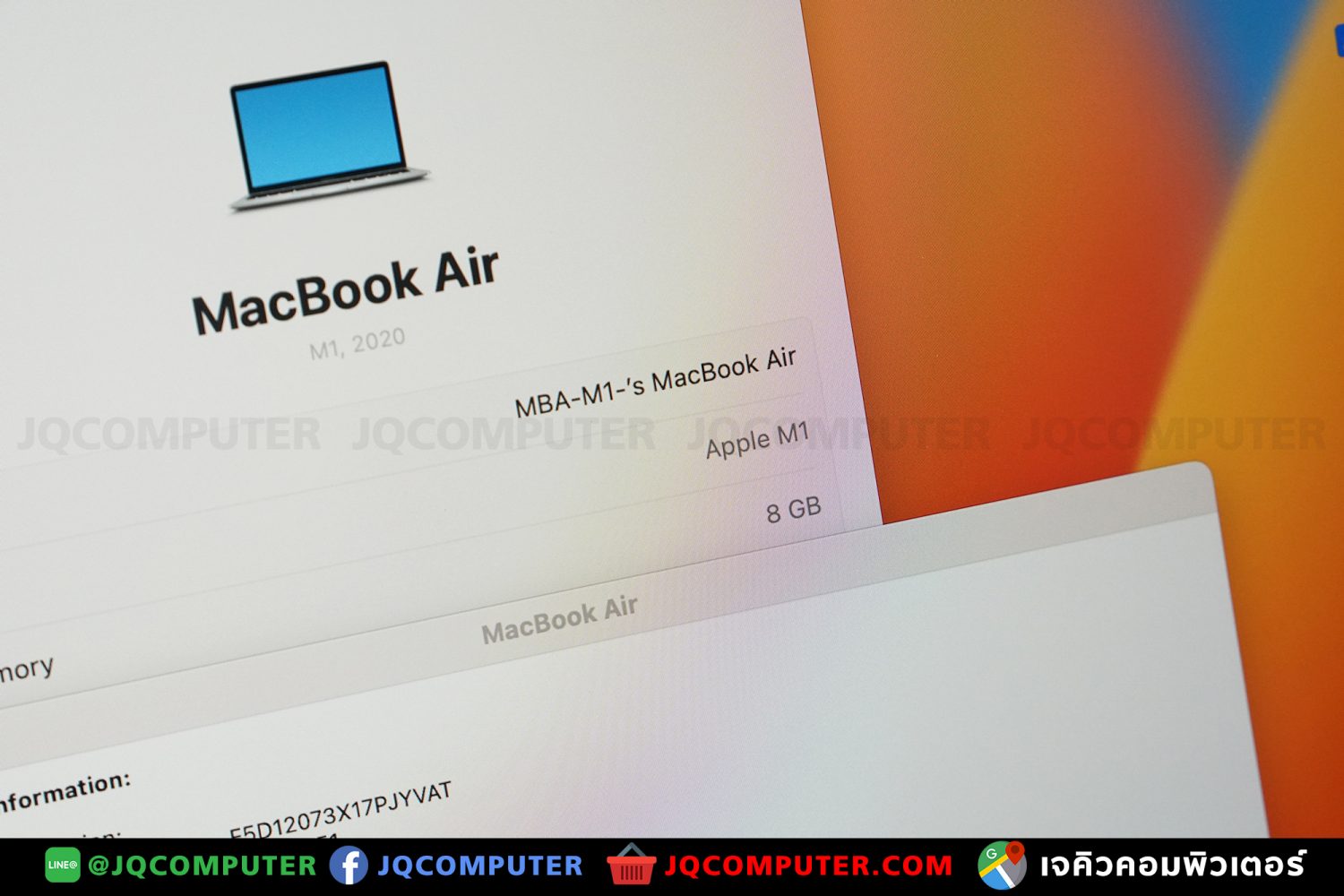 MacBook Air 13" M1, 2020, 256 GB, Apple Care Plus - Image 6