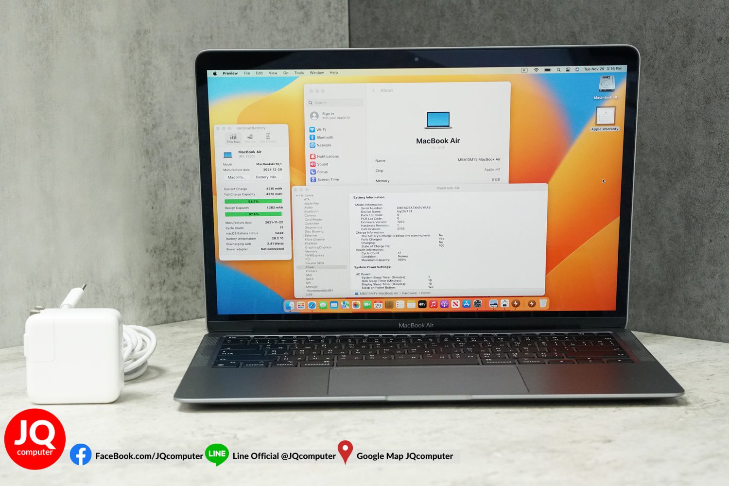 MacBook Air 13" M1, 2020, 256 GB