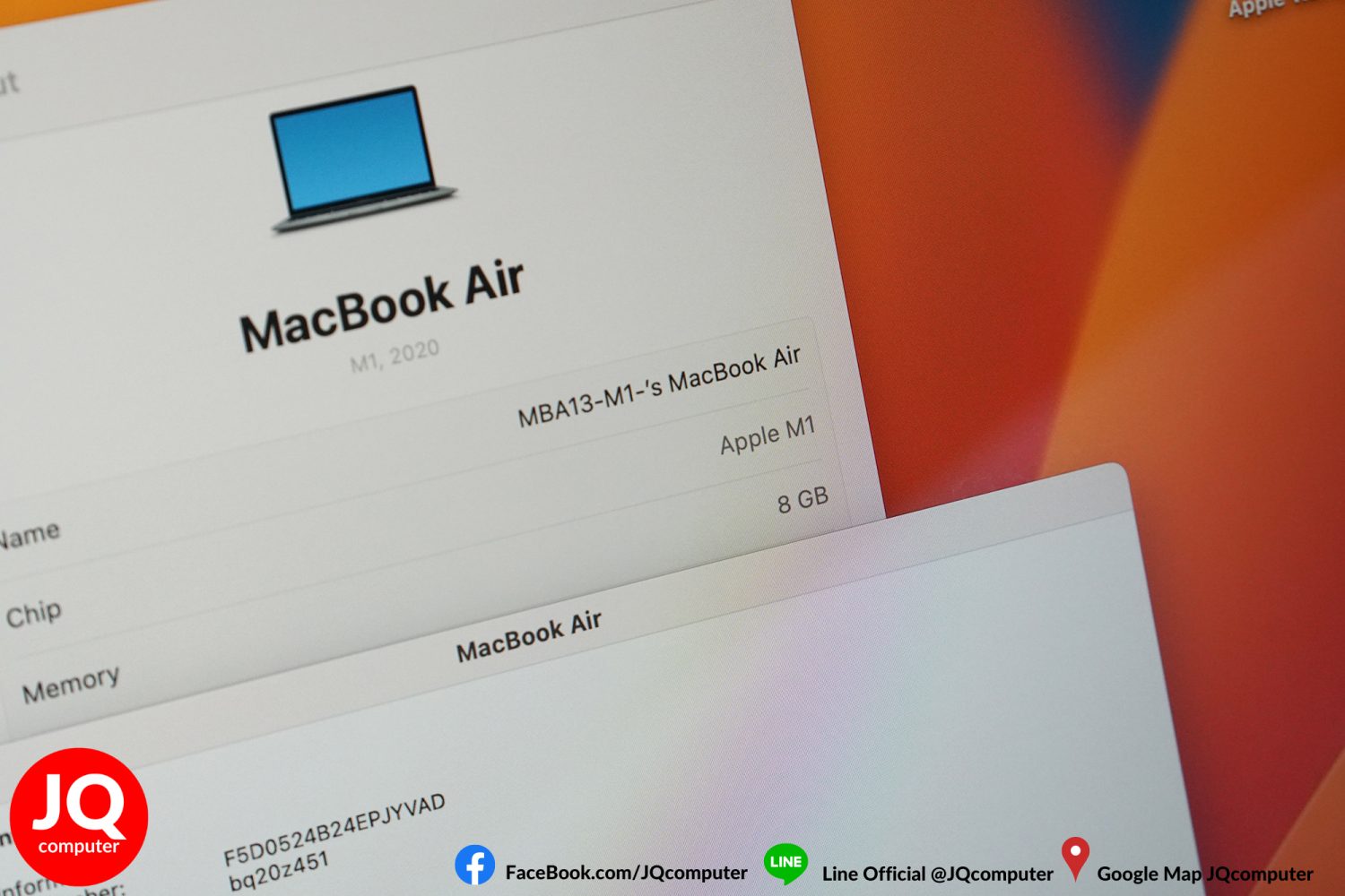 MacBook Air 13" M1, 2020, 512 GB, Apple Care Plus - Image 6