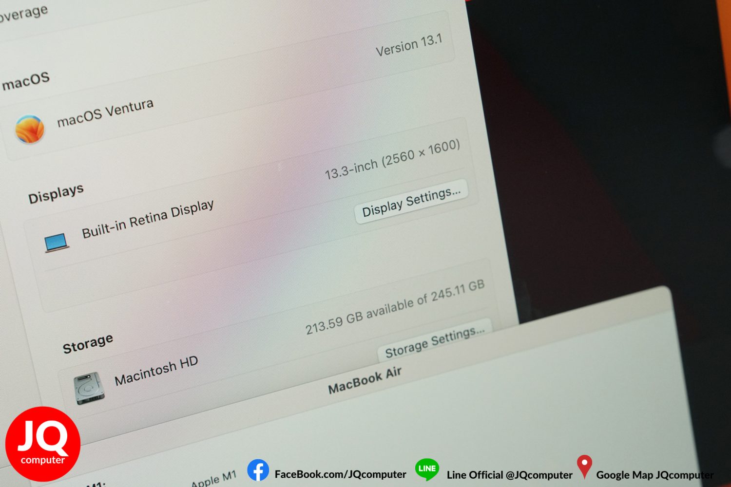 MacBook Air 13" M1, 2020, 8 GB, 256 GB - Image 9
