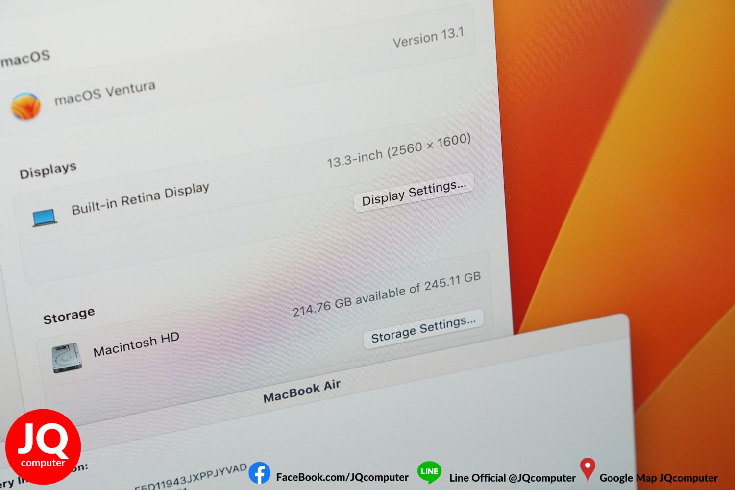 MacBook Air 13" M1, 2020, 8 GB, 256 GB - Image 7
