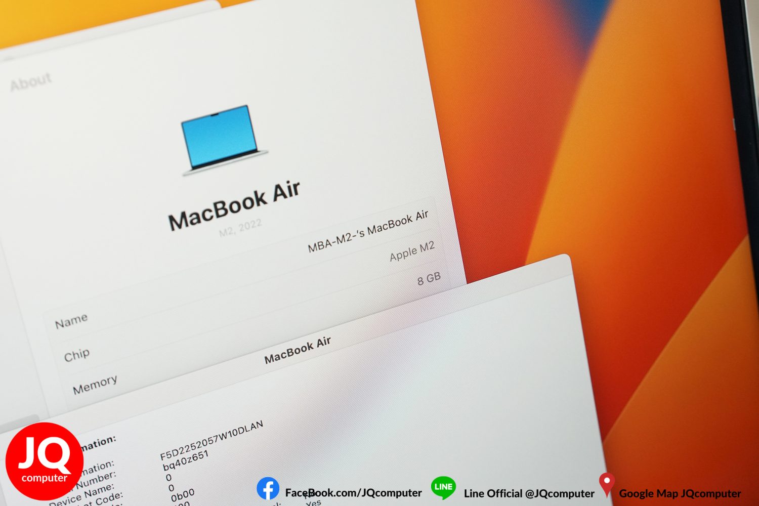 MacBook Air 13" M2, 2022, 8 GB, 256 GB, Apple Care Plus - Image 7