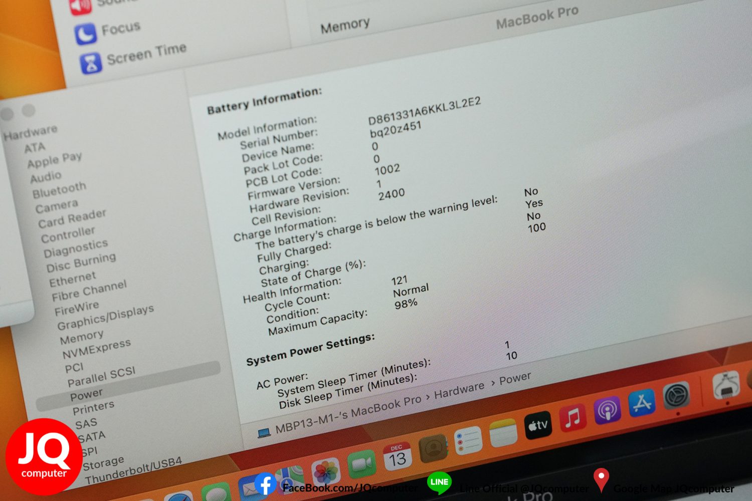 MacBook Pro 13" M1, 2020, 16 GB, 512 GB - Image 7