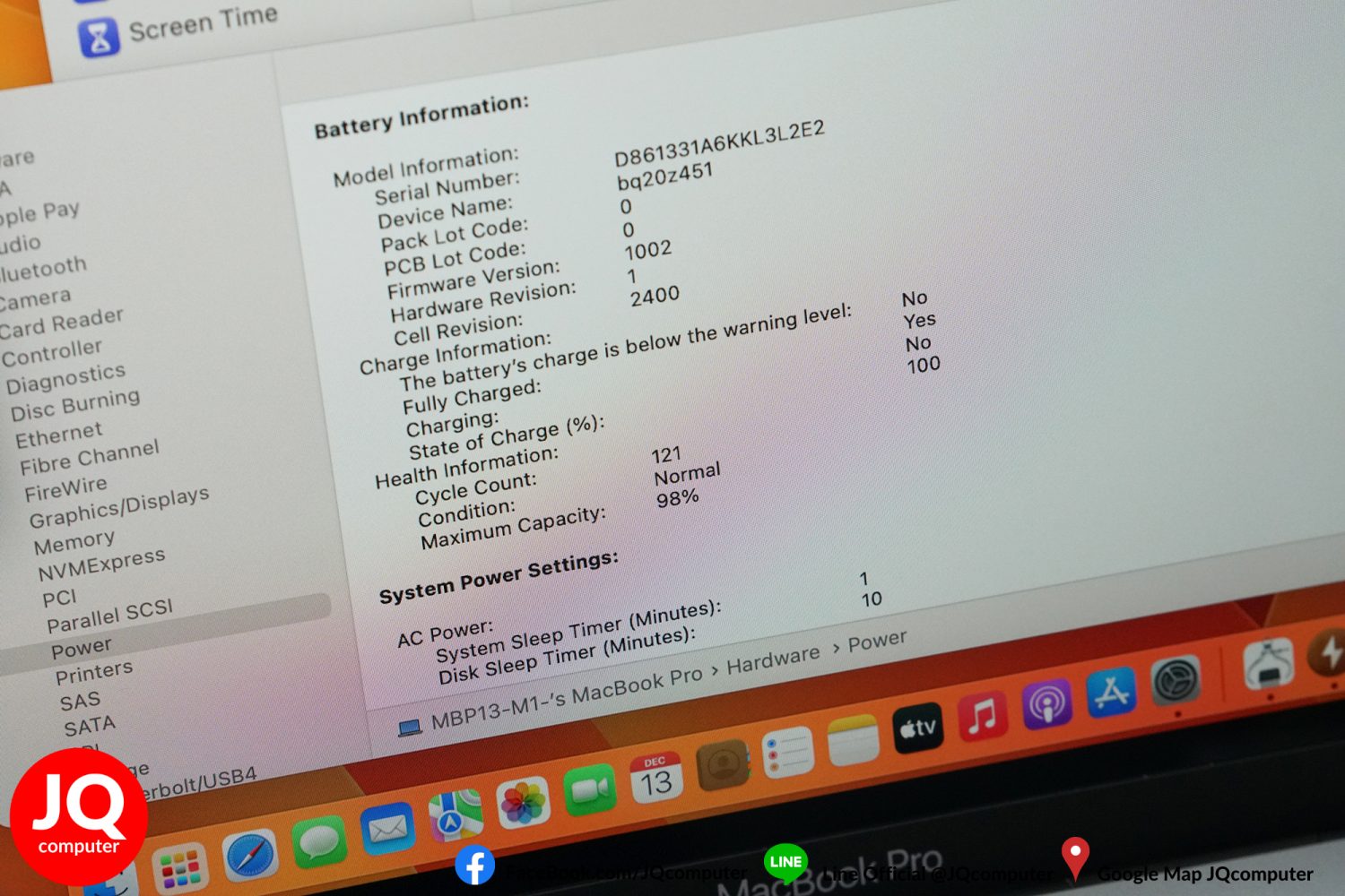 MacBook Pro 13" M1, 2020, 16 GB, 512 GB - Image 8