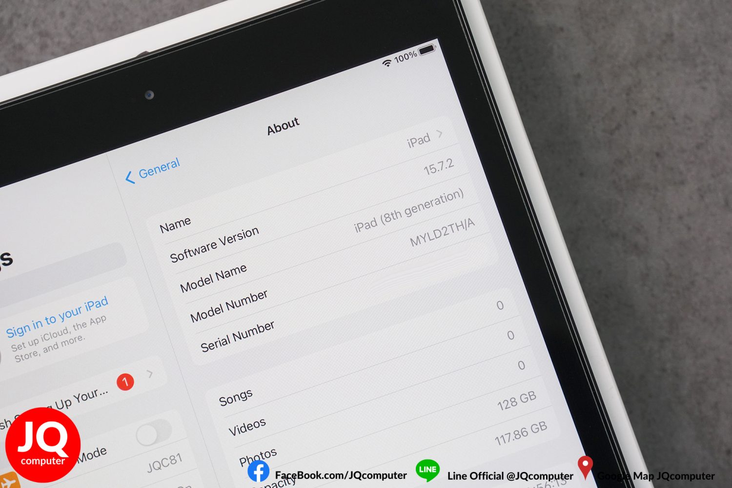 iPad Gen.8, WiFi, 128 GB, Apple Care Plus - Image 4
