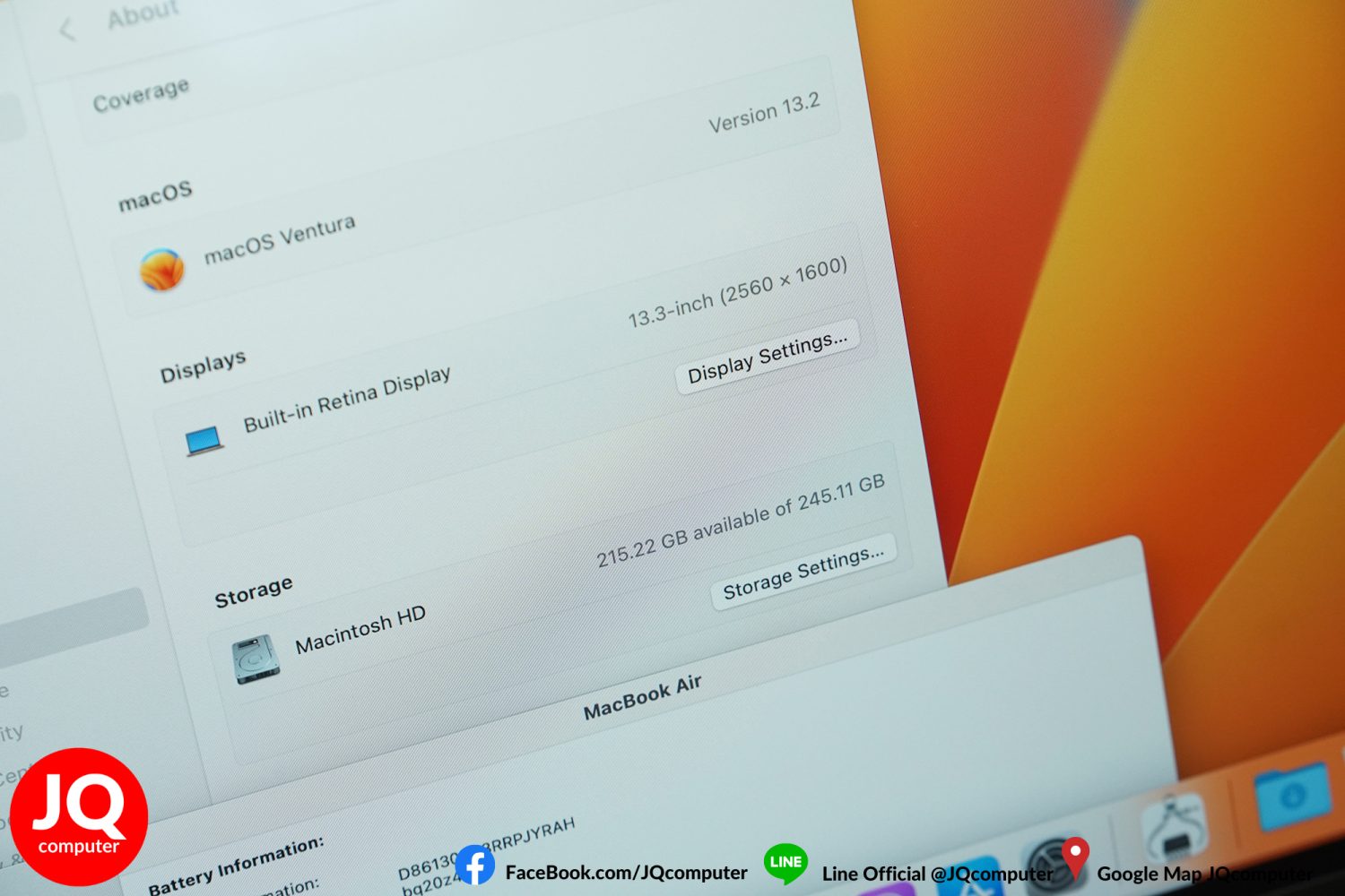 MacBook Air 13" M1, 2020, 8 GB, 256 GB - Image 7