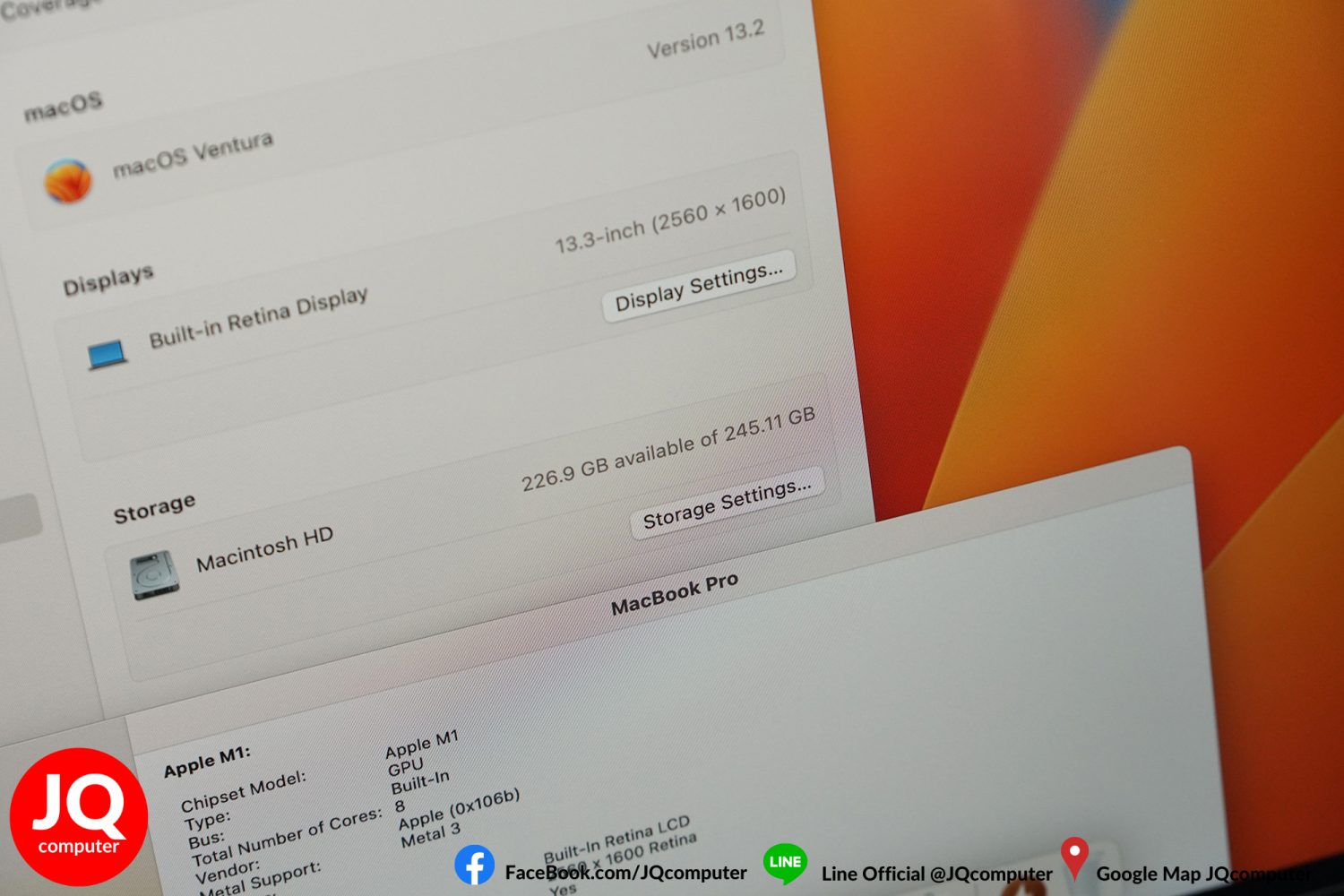 MacBook Pro 13" M1, 2020, 8 GB, 256 GB, Apple Care Plus - Image 7