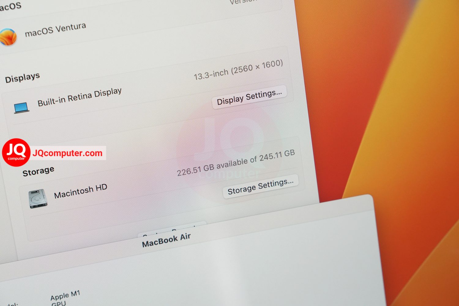 MacBook Air 13" 2020 / Apple M1 (Apple Care+) - Image 7