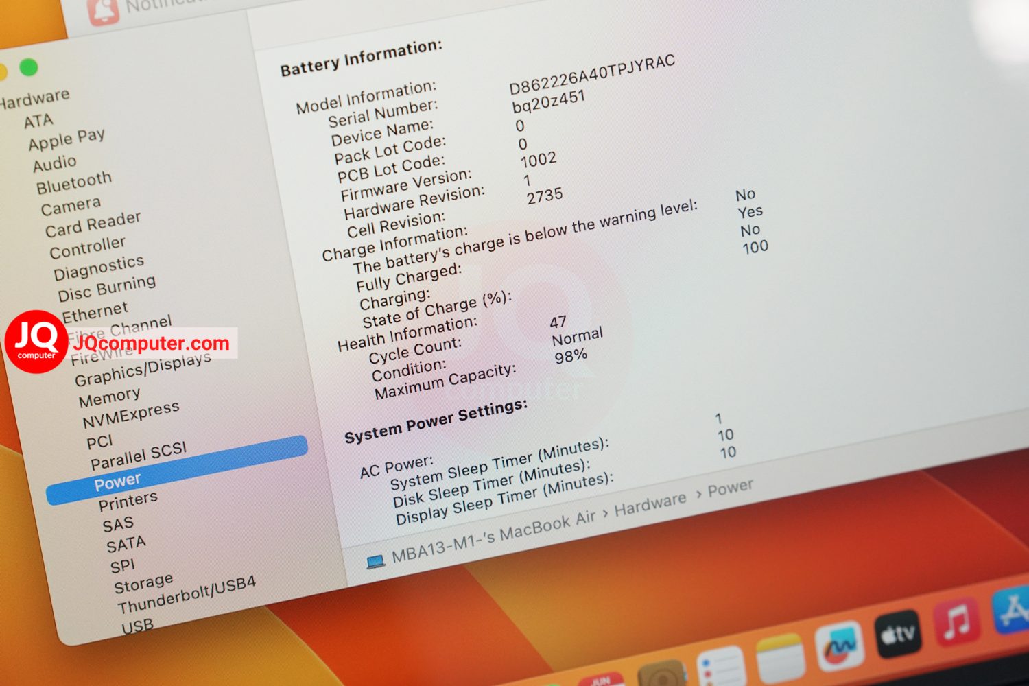 MacBook Air 13" 2020 / Apple M1 (Apple Care+) - Image 9