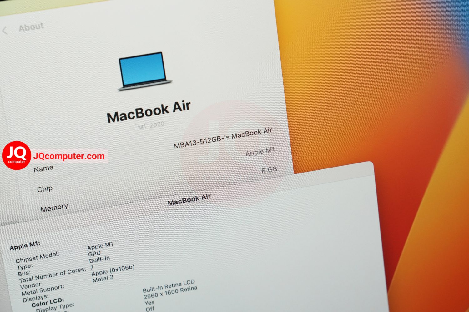 MacBook Air 13" 2020 / Apple M1 (512GB) - Image 5