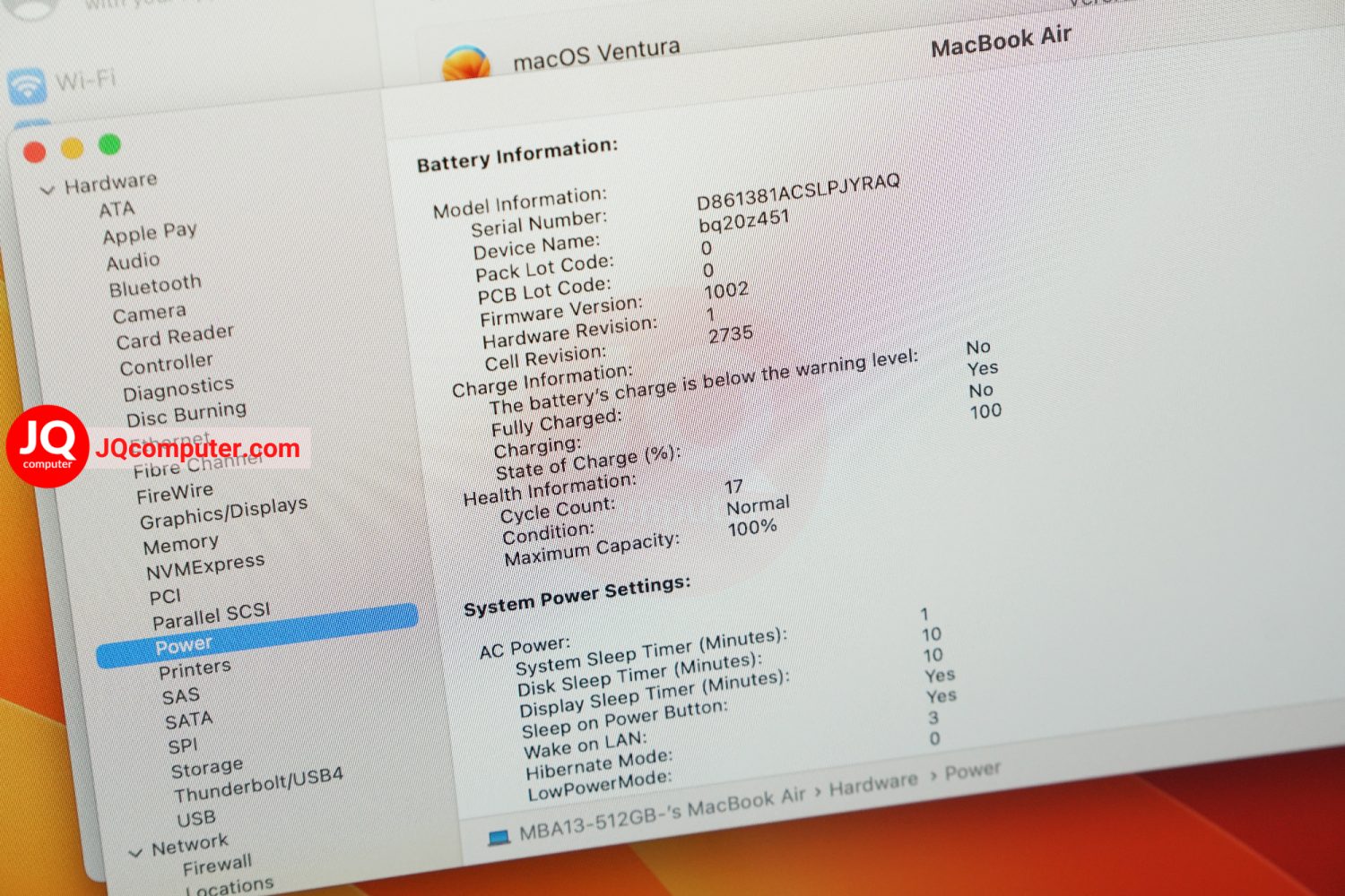 MacBook Air 13" 2020 / Apple M1 (512GB) - Image 8