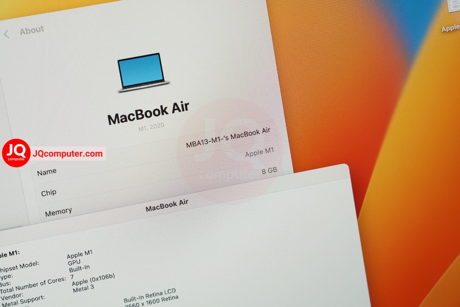 MacBook Air 13" 2020 / Apple M1 - Image 6