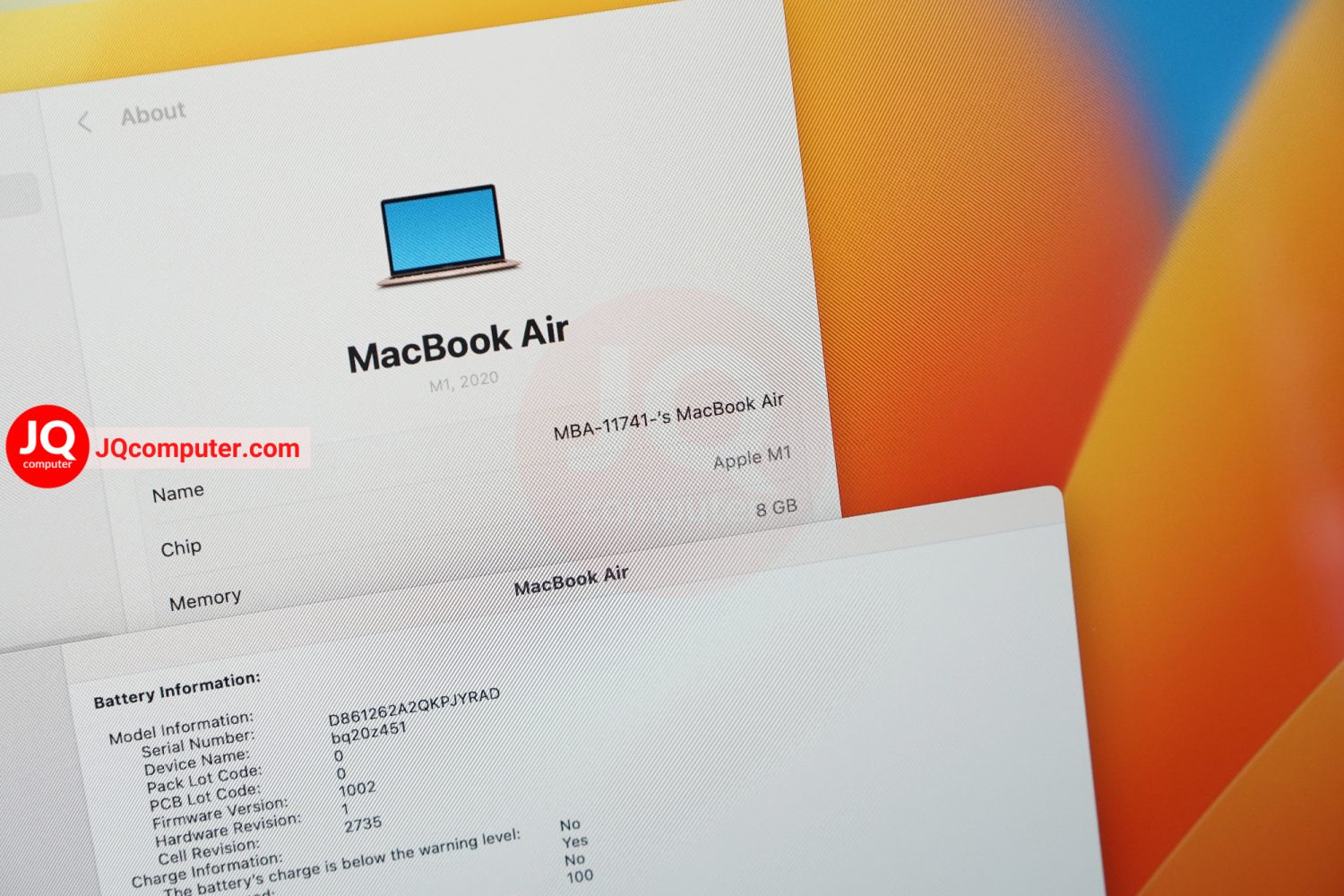 MacBook Air 13" 2020 / Apple M1 - Image 5