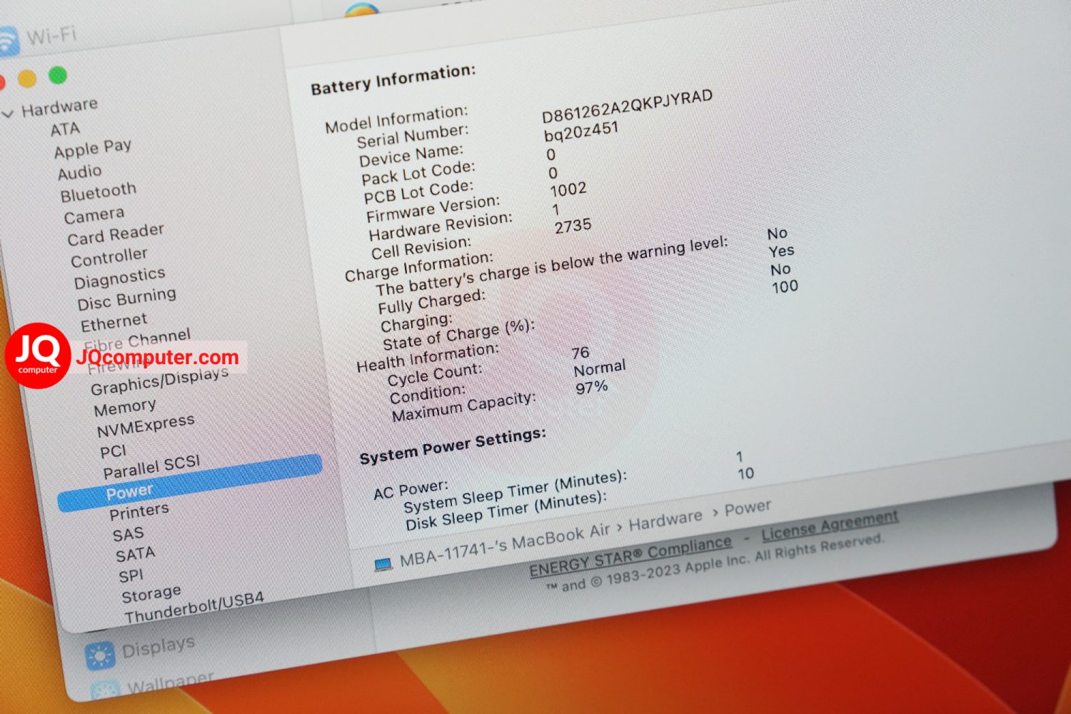 MacBook Air 13" 2020 / Apple M1 - Image 8