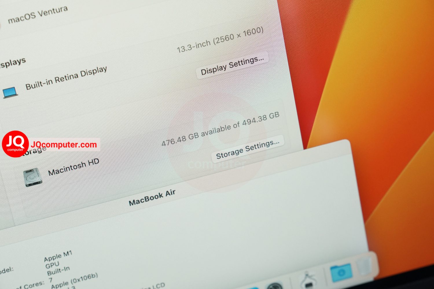 MacBook Air 13" 2020 / Apple M1 (CTO) - Image 7