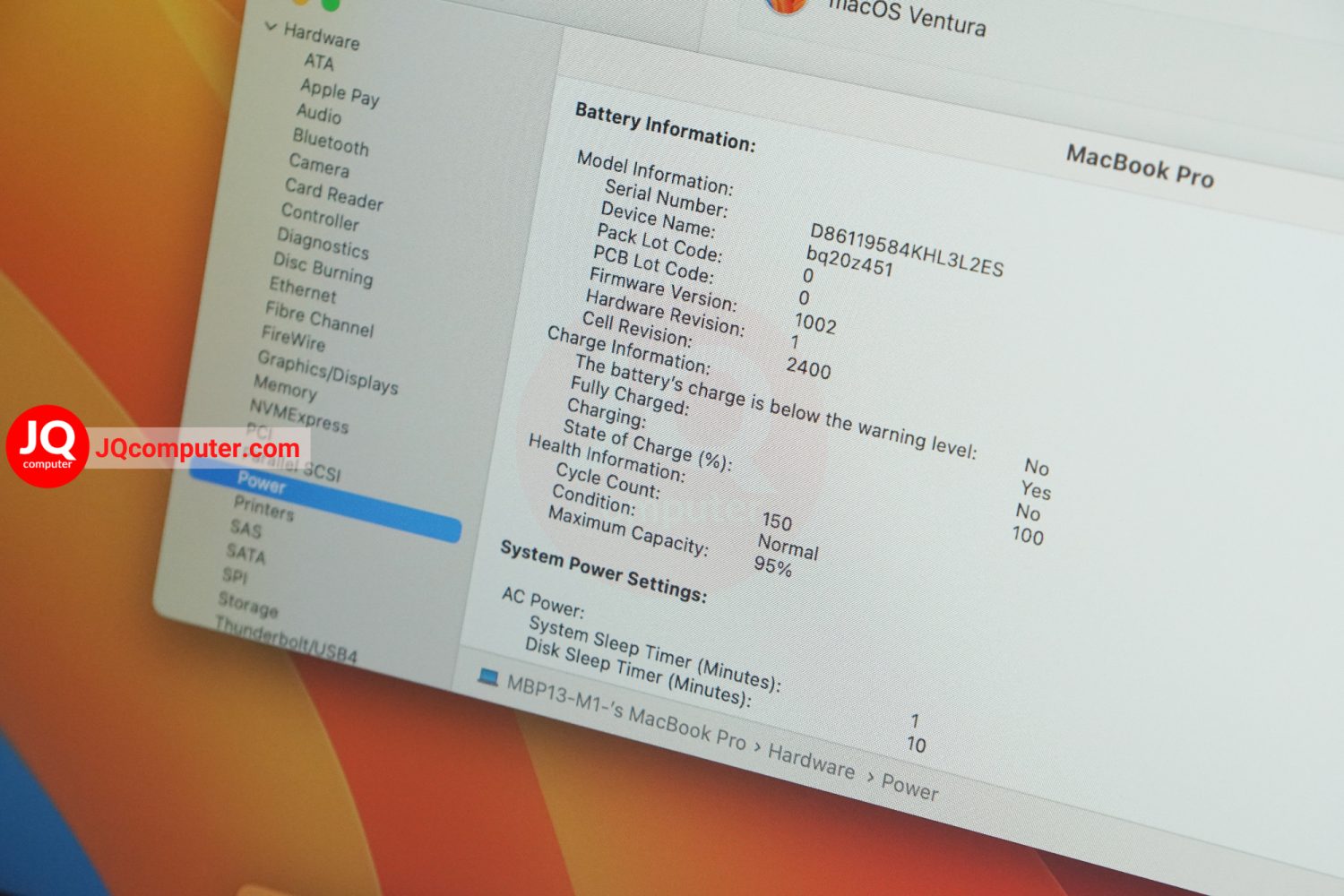 MacBook Pro 13" 2020 / Apple M1 - Image 9