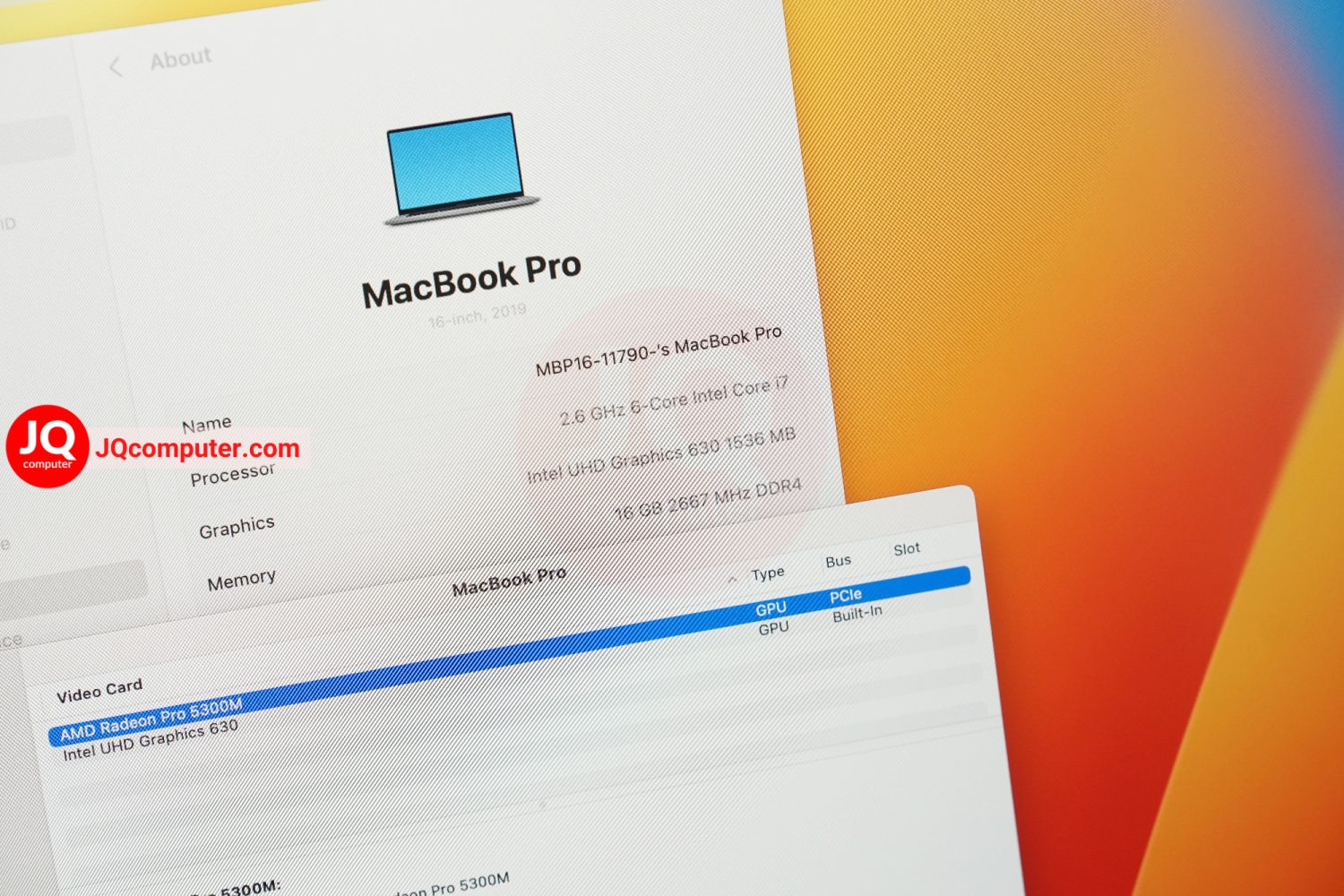 MacBook Pro 16" 2019 with Apple Care+ - Image 6