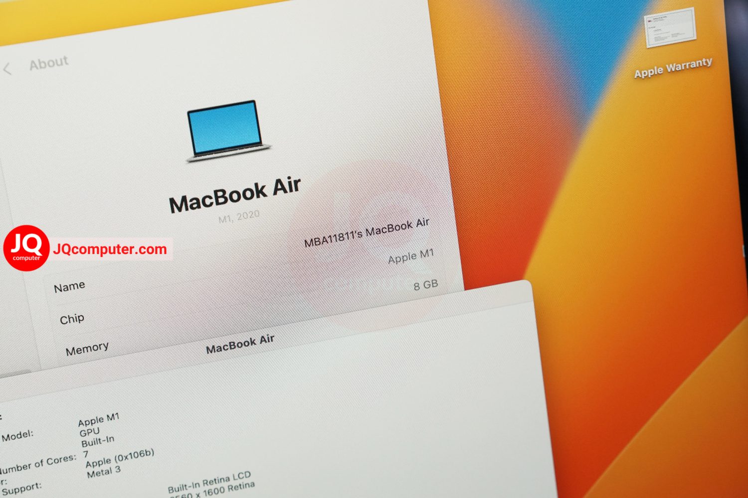MacBook Air 13" 2020 / Apple M1 - Image 5