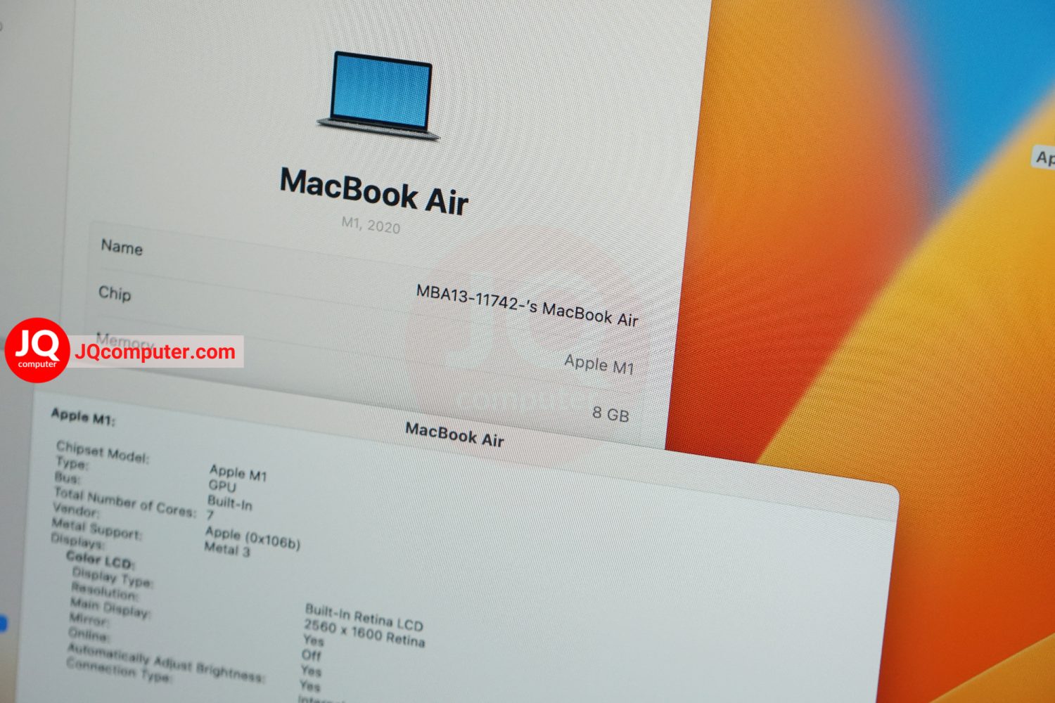 MacBook Air 13" 2020 / M1 (Apple Care+) - Image 5