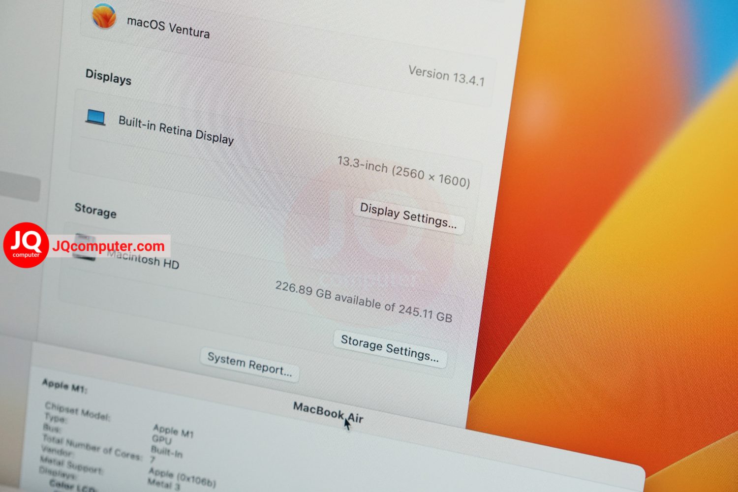 MacBook Air 13" 2020 / M1 (Apple Care+) - Image 6