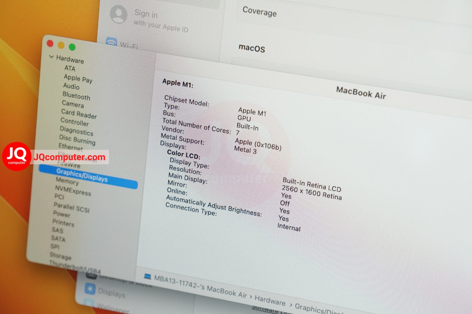 MacBook Air 13" 2020 / M1 (Apple Care+) - Image 7