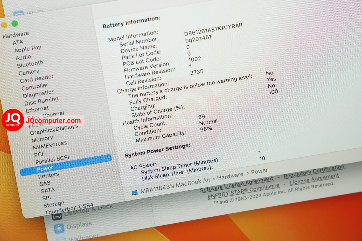 MacBook Air 13" 2020 / Apple M1 - Image 8