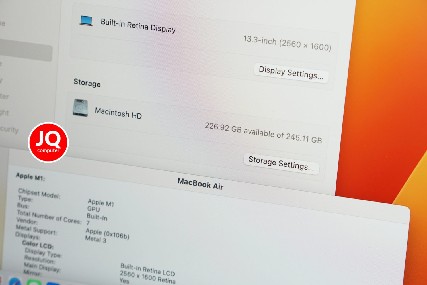 MacBook Air 13" Apple M1, 2020 (CTO) - Image 9