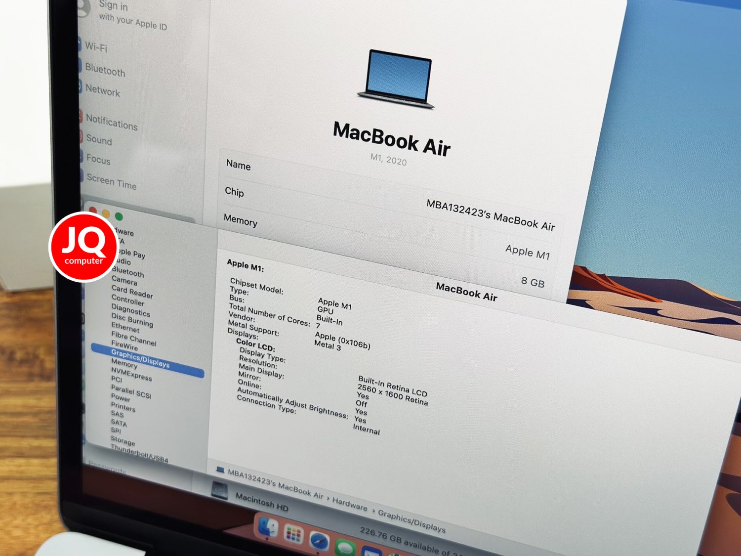 MacBook Air 13" Apple M1, 2020 - Image 6