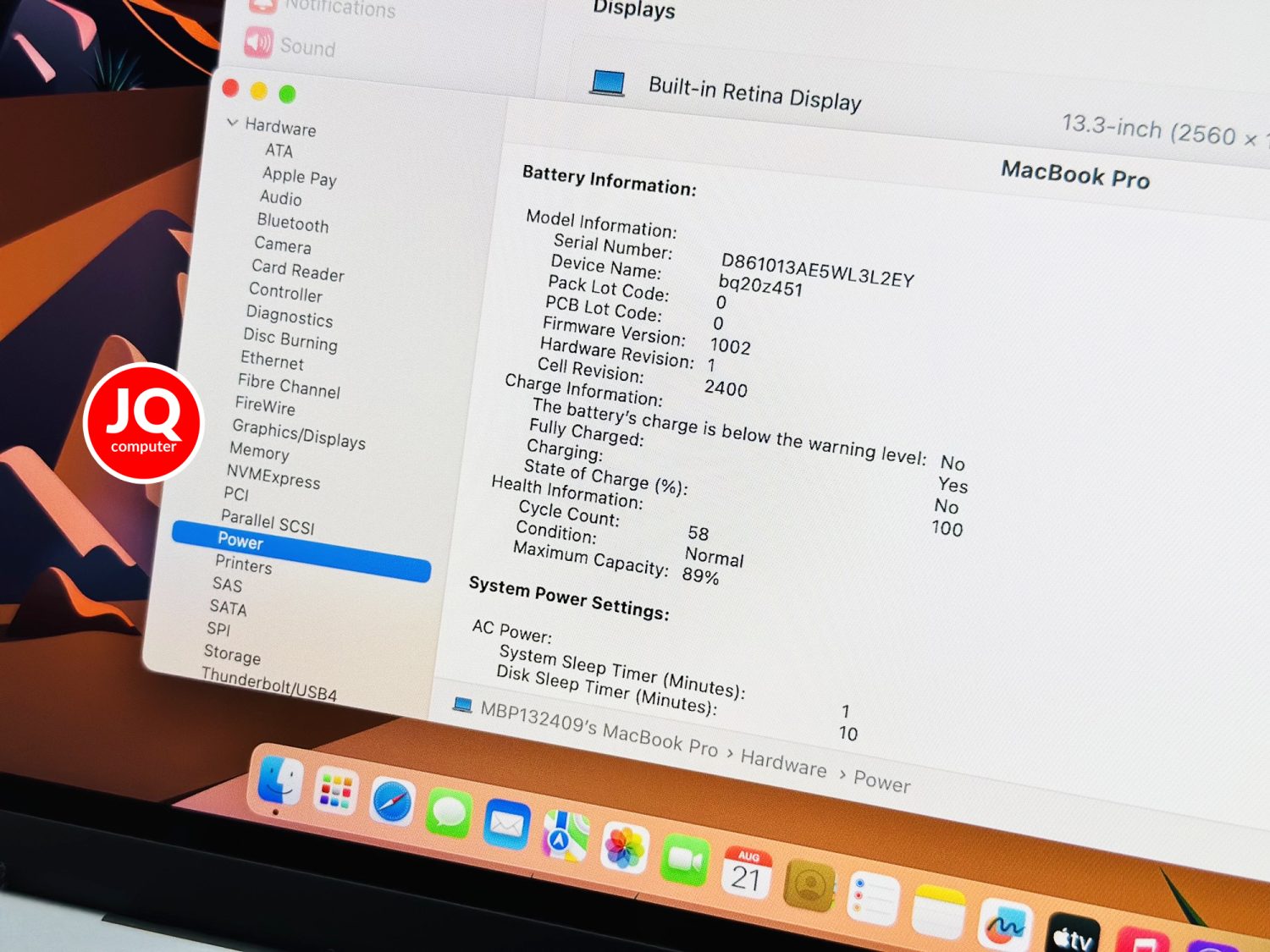 MacBook Pro 13" Apple M1, 2020 - Image 9