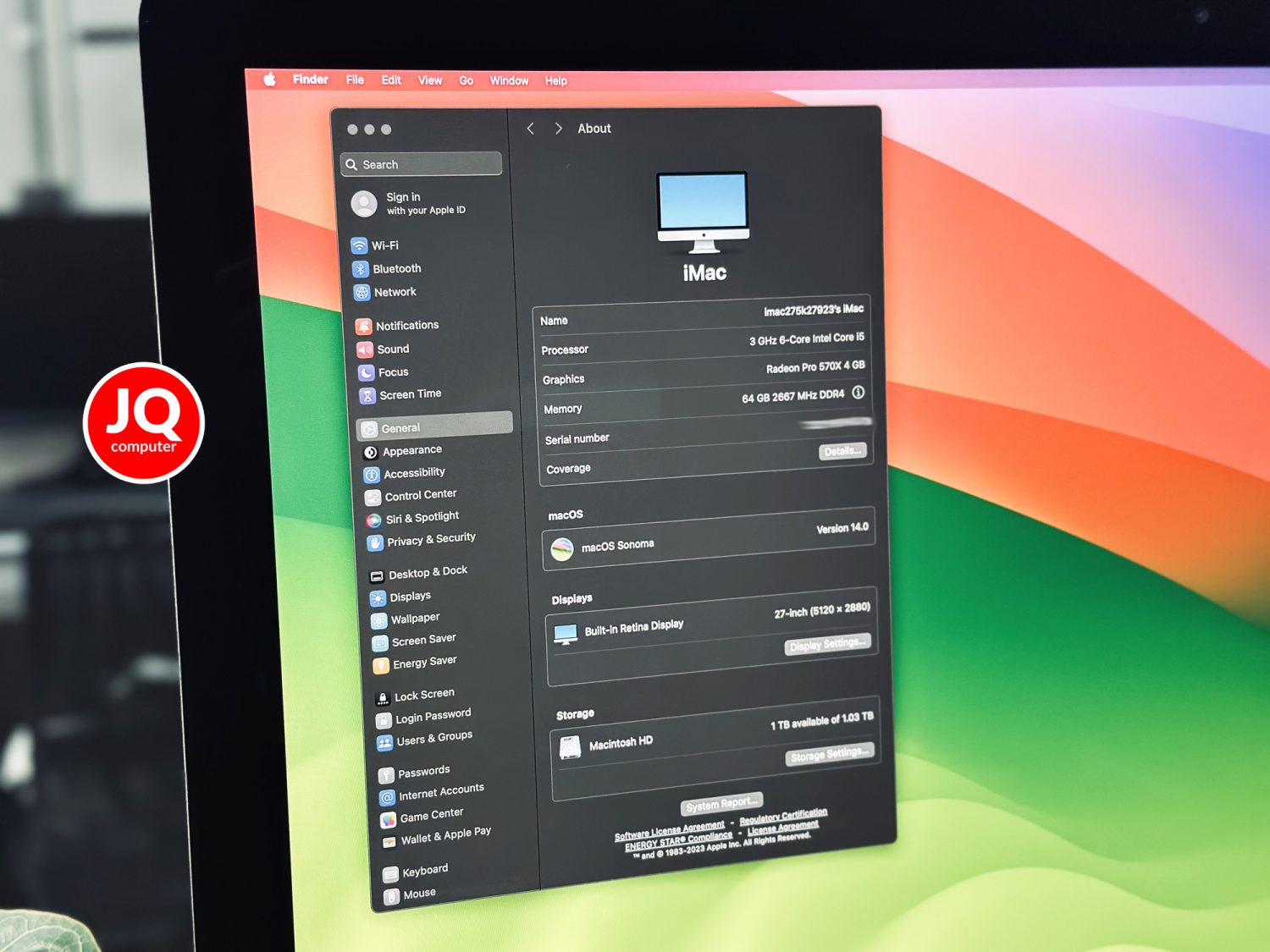 iMac 27" 5K, Intel Core i5, 2019 - Image 3
