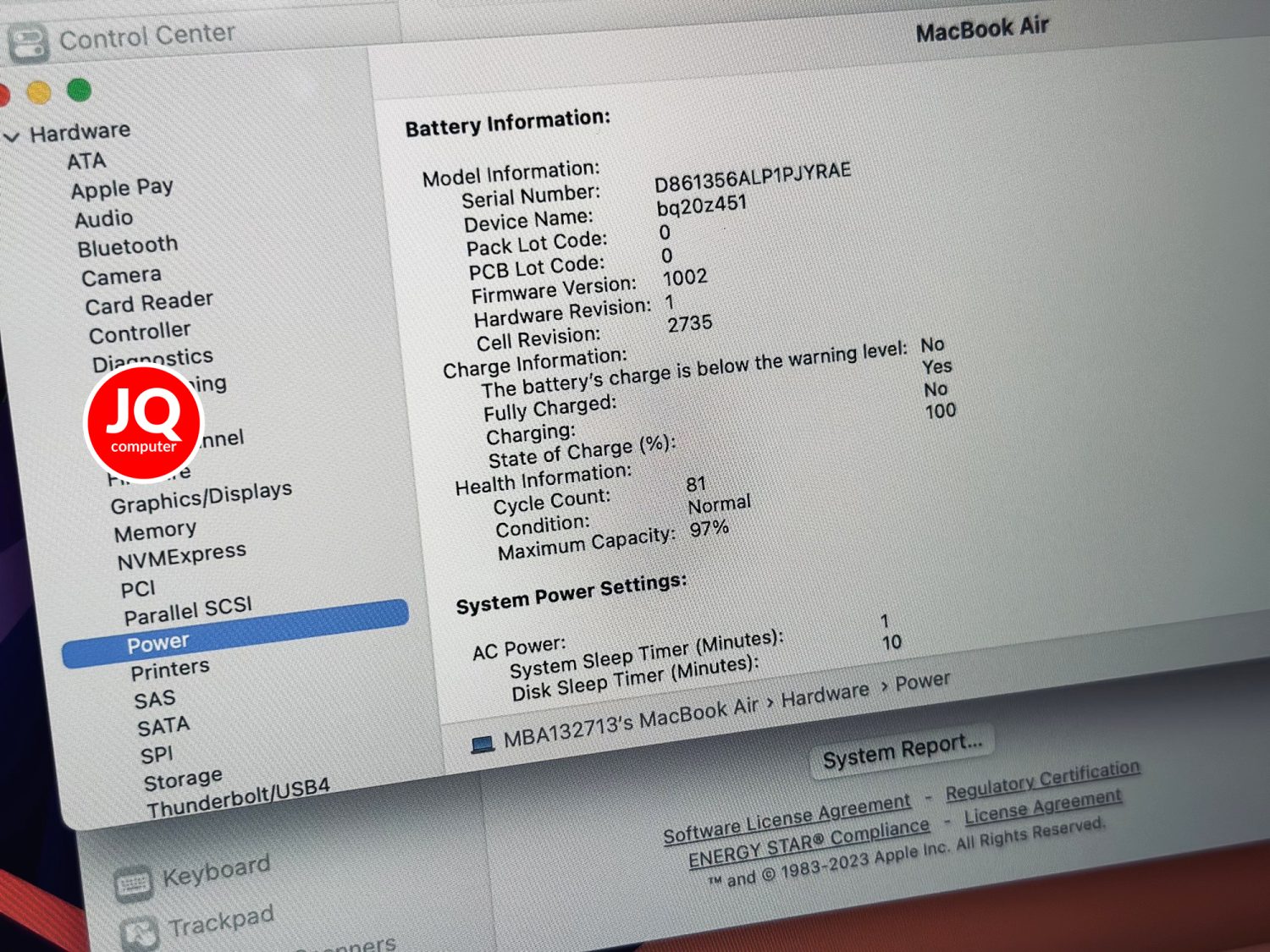 MacBook Air 13" Apple M1, 2020 - Image 10