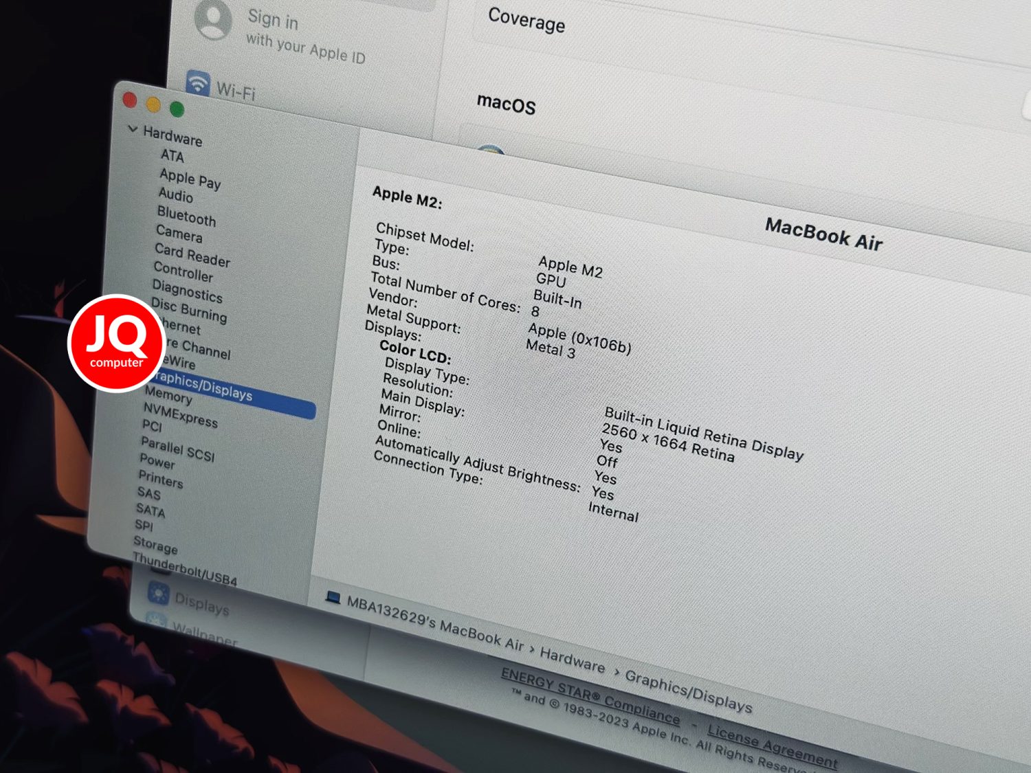 MacBook Air 13" Apple M2, 2022 - Image 8