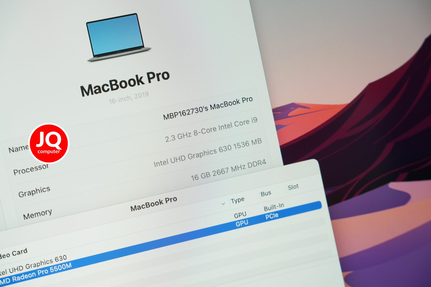 MacBook Pro 16" Intel Core i9, 2019 - Image 6