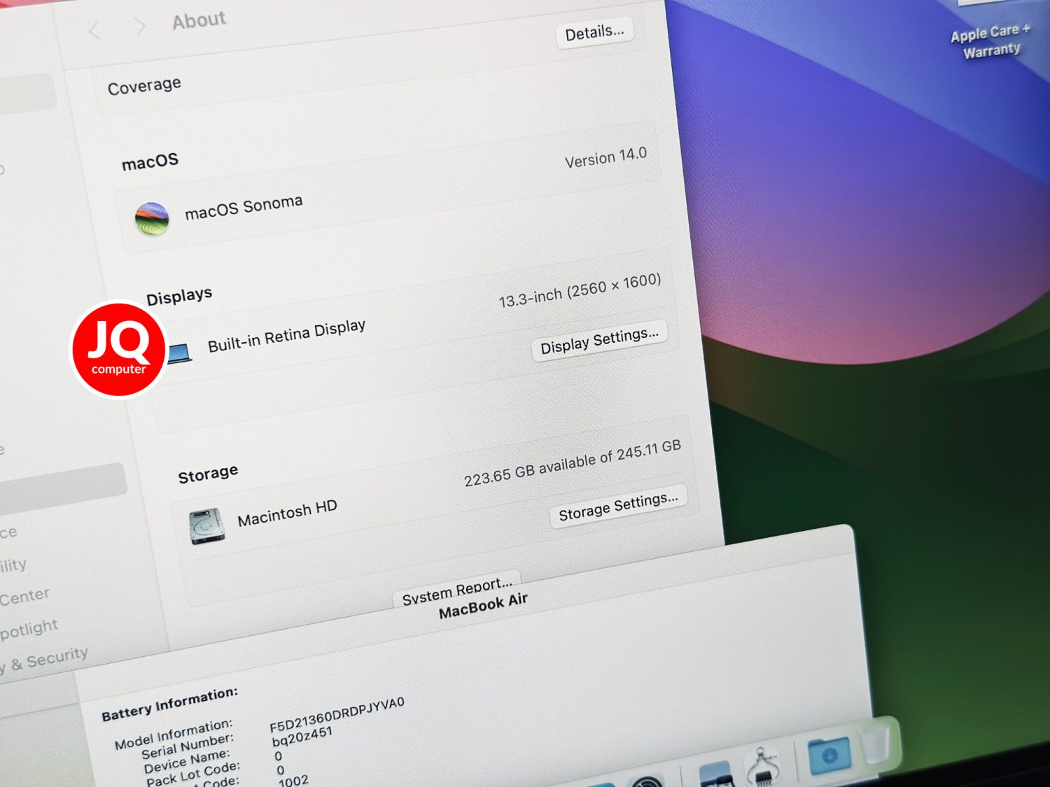 MacBook Air 13" Apple M1, 2020 (Apple Care+) - Image 8
