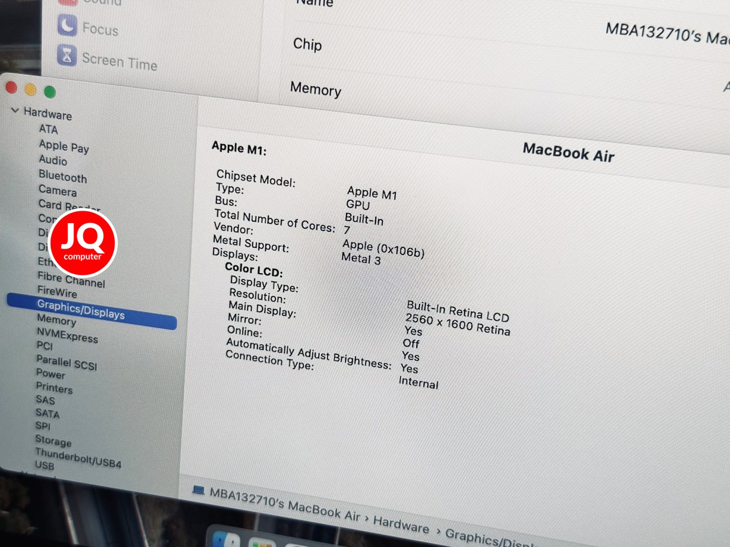 MacBook Air 13" Apple M1, 2020 - Image 7