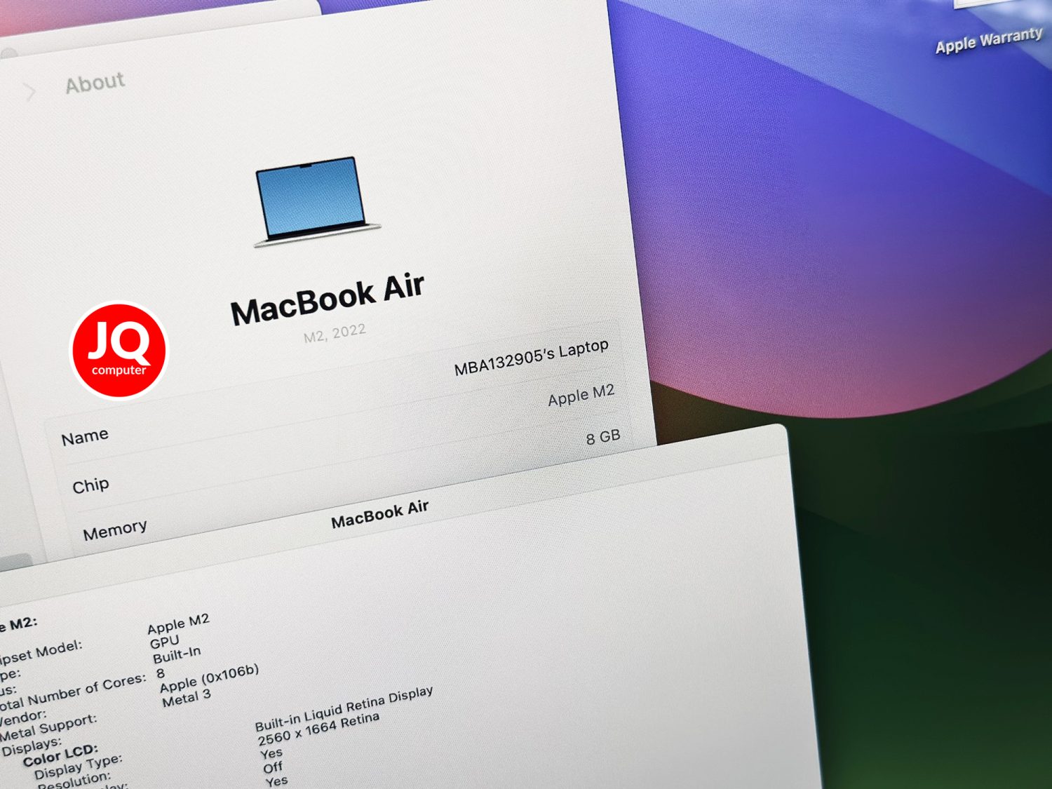 MacBook Air 13" Apple M2, 2022 - Image 5