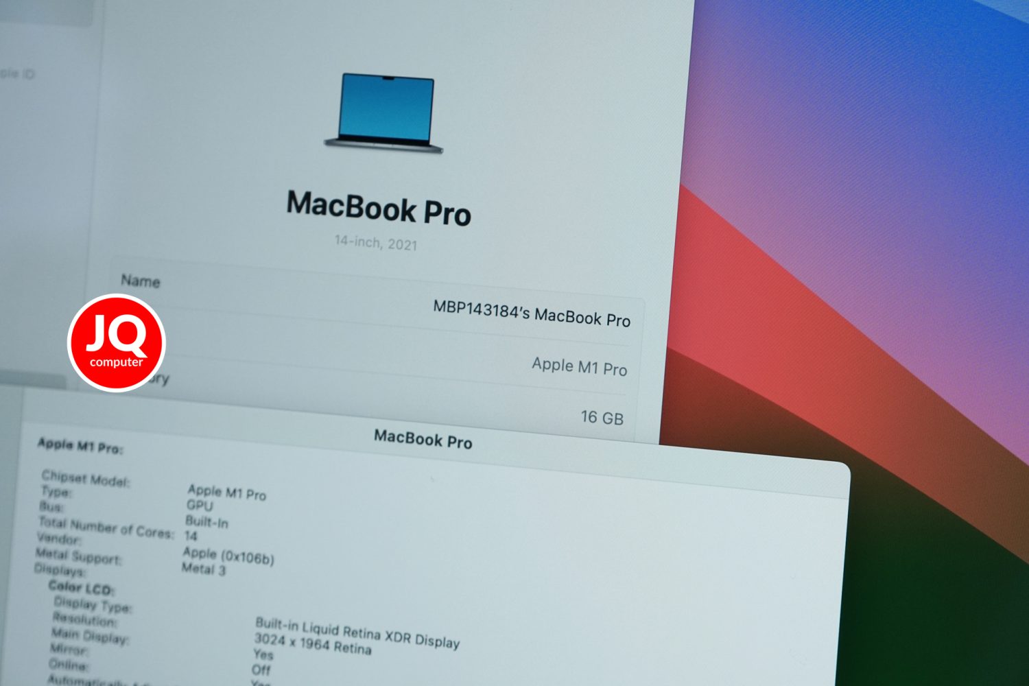 MacBook Pro 14" Apple M1 Pro, 2021 (Apple Care+) - Image 6