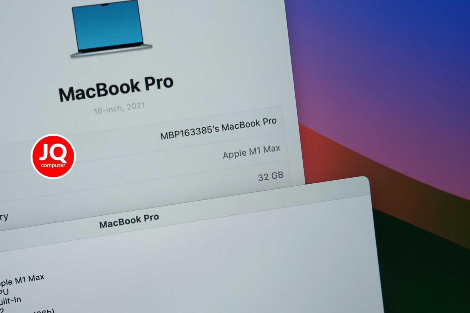 MacBook Pro 16" M1 Max, 2021 (CTO,Apple Care+) - Image 4