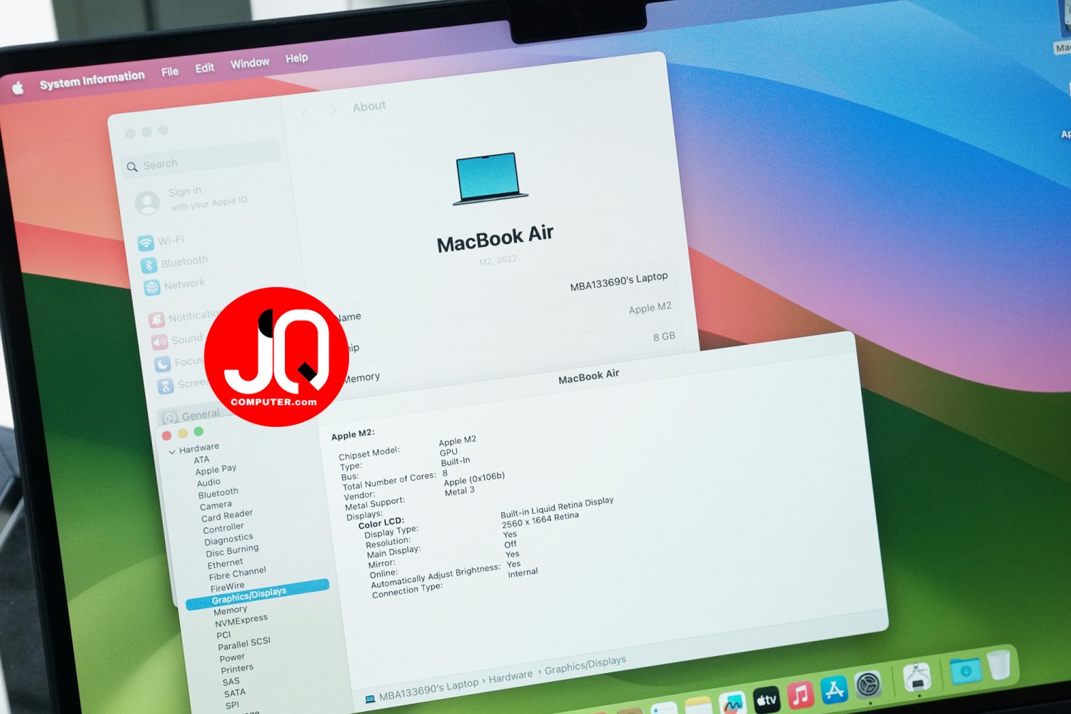 MacBook Air 13" Apple M2, 2022 - Image 6