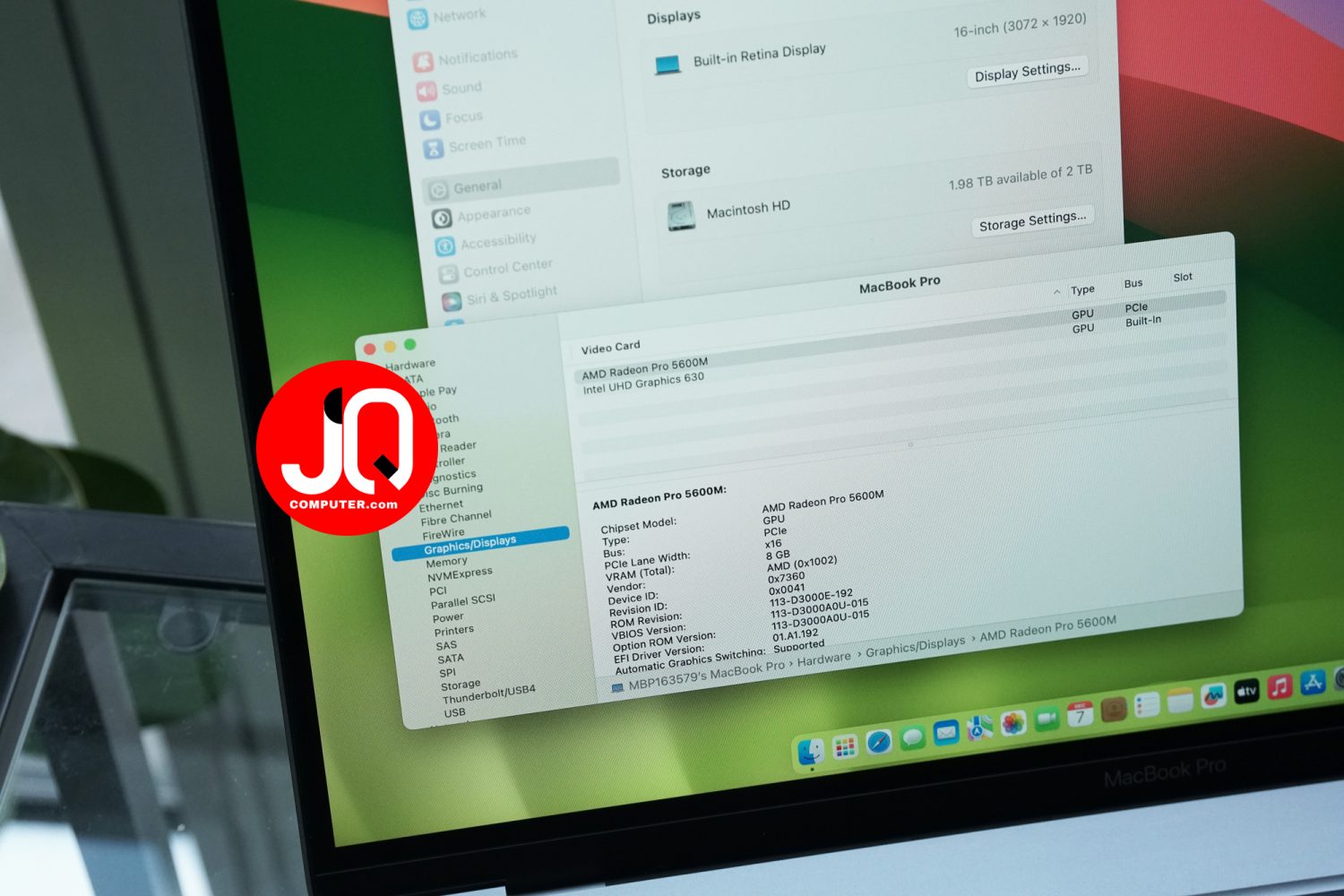 MacBook Pro 16" i9, 2019 (CTO,Apple Care+) - Image 8