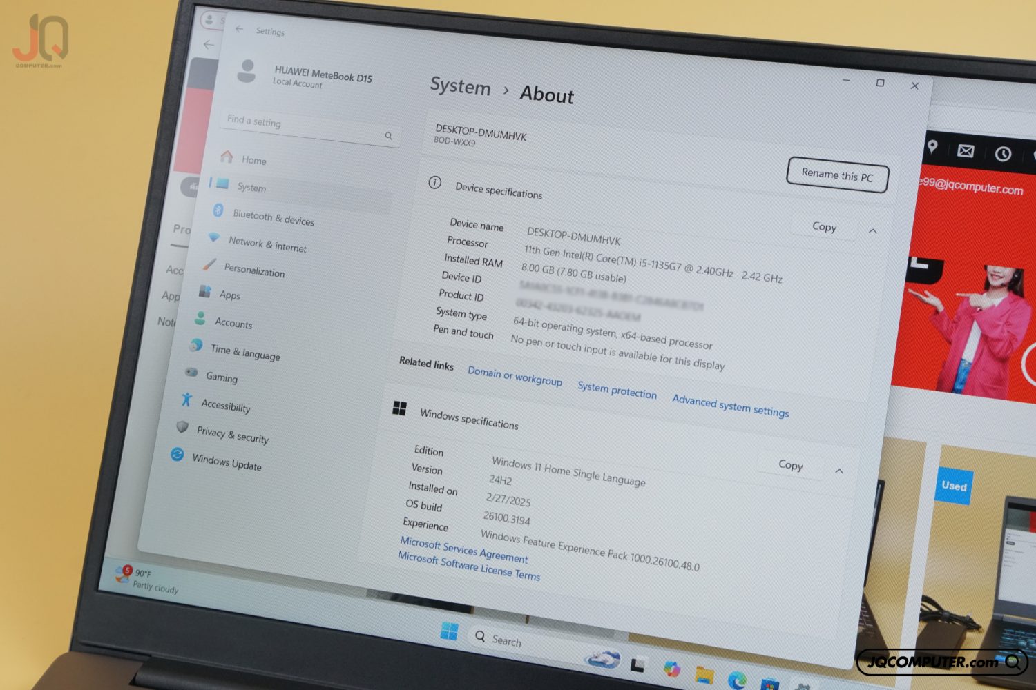 Huawei MateBook D15 - Image 10