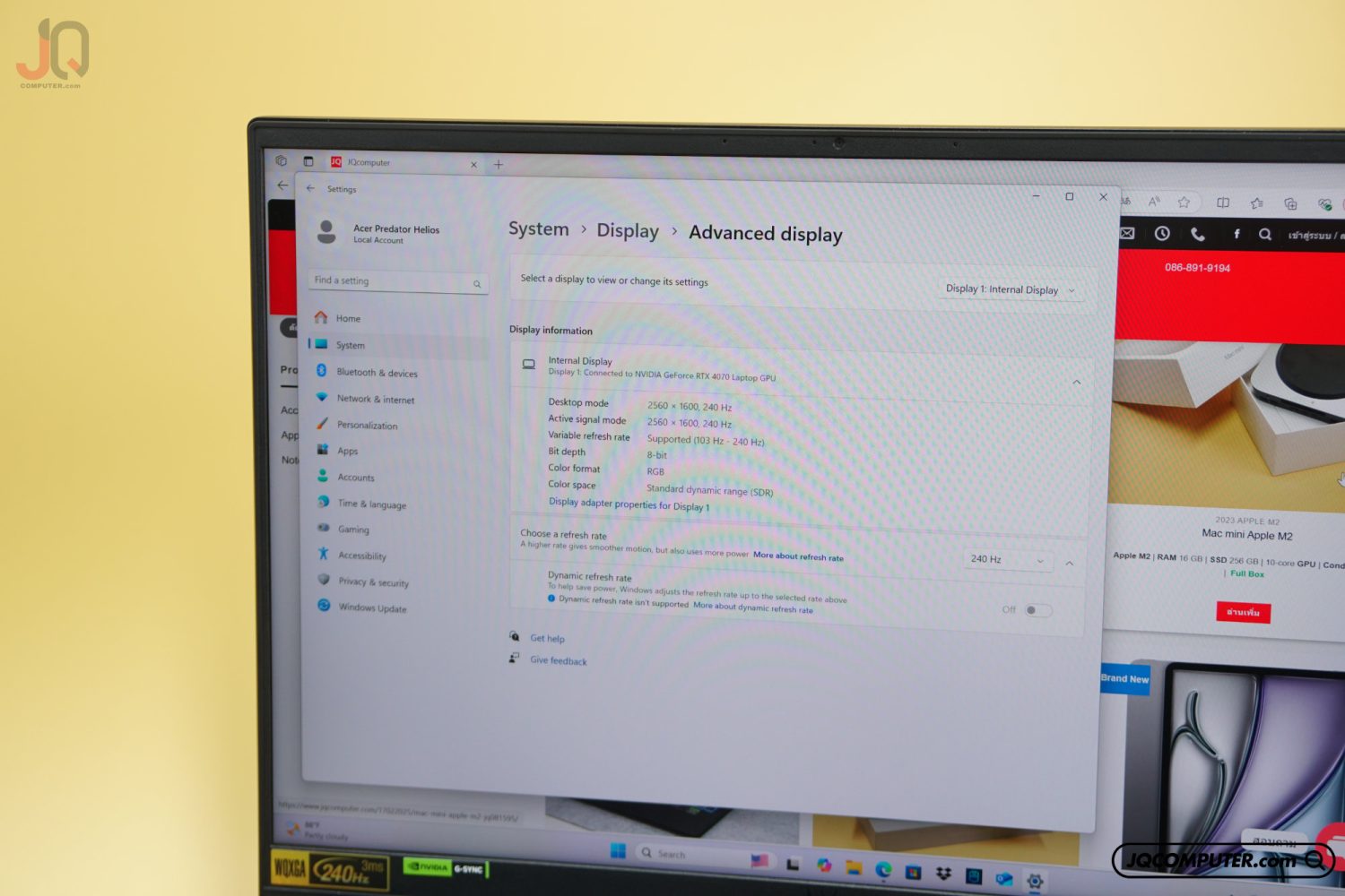 Acer Predator Helios 16  (PH16-72-92WW) - Image 9