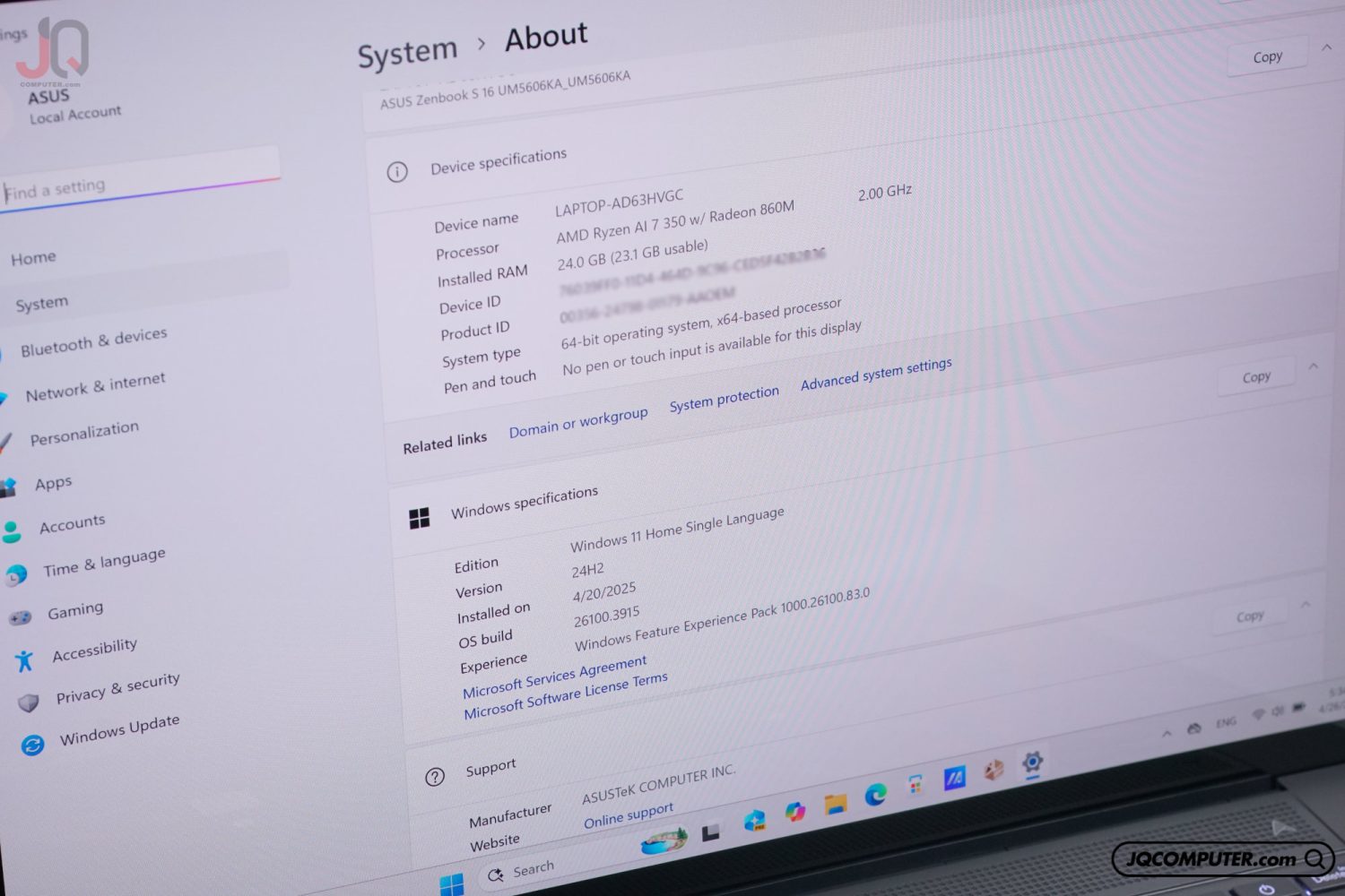 Asus Zenbook S16 Ai (OLED) - Image 7