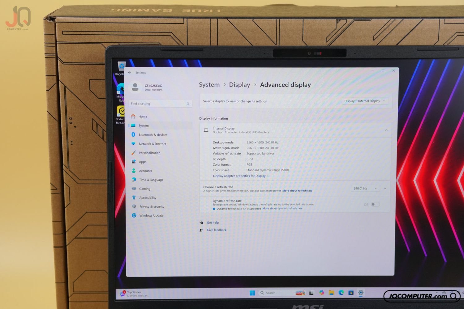 MSI Crosshair 16 HX - Image 9