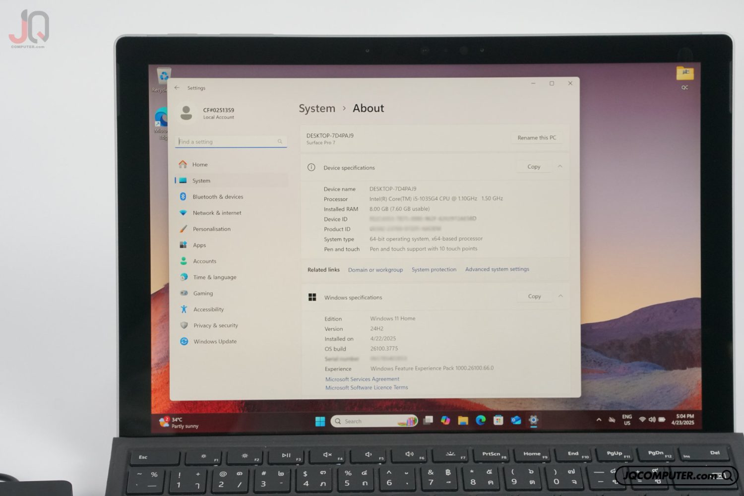 Microsoft Surface Pro 7 - Image 7
