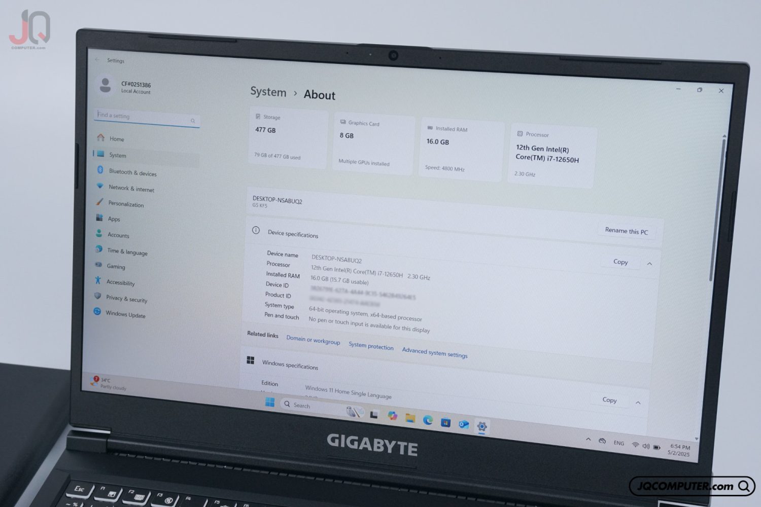 Gigabyte G5 - Image 7