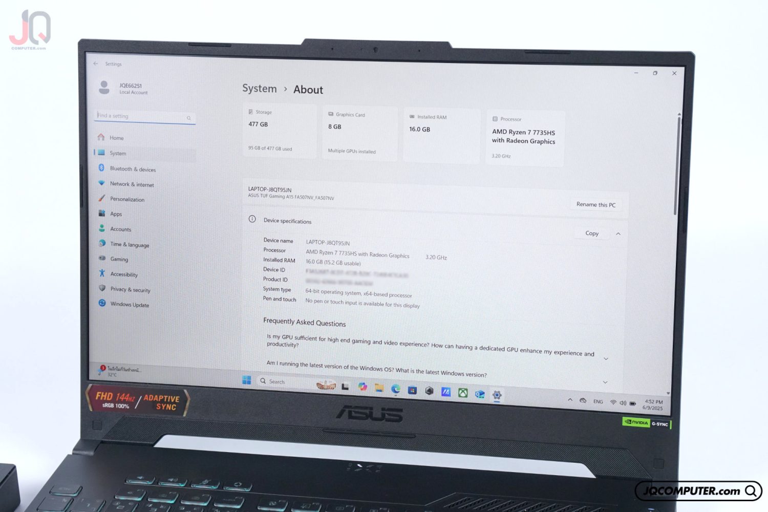 Asus TUF Gaming A15 - Image 6