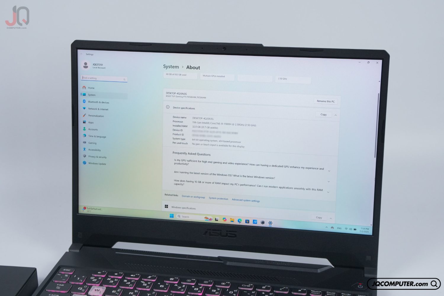 Asus TUF Gaming F15 - Image 5