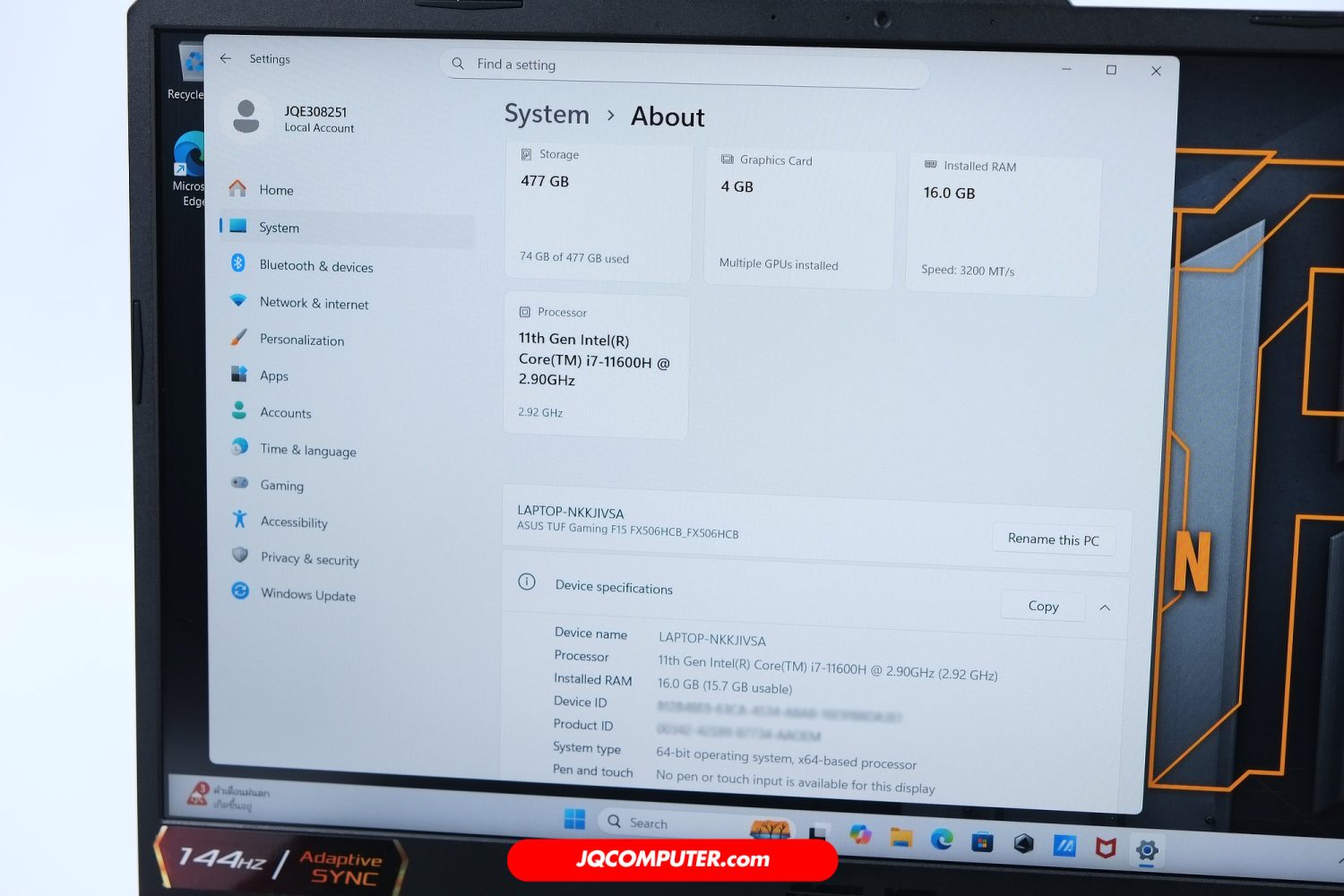 Asus TUF Gaming F15 - Image 9